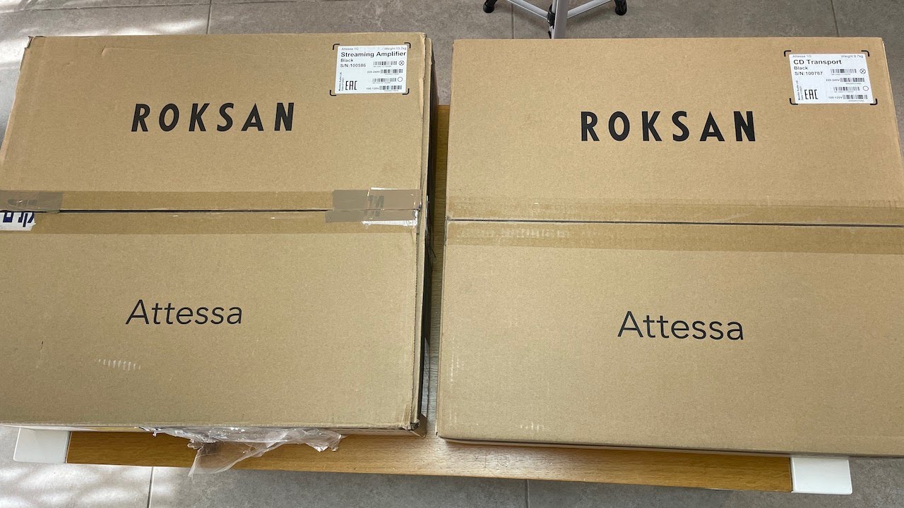 Roksan Attessa Streaming Amplifier & CD Transport Unboxing