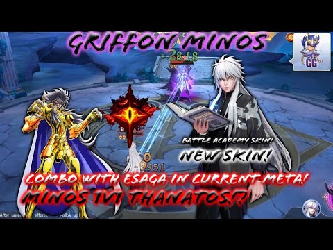 Saint Seiya: Awakening (KOTZ) - Griffon Minos Battle Academy Skin! Minos + Esaga Old Combo in Meta!