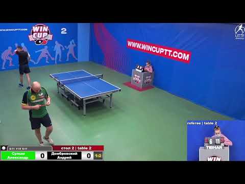 Сулым Александр 1-3 Домбровский Андрей Турнир Восток 4 WIN CUP  19.02.2022. Прямой эфир Зал 2.