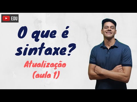 O que é sintaxe? - Atualização da aula 1