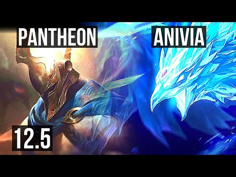PANTHEON vs ANIVIA (TOP) | 900+ games, Godlike | EUW Master | 12.5