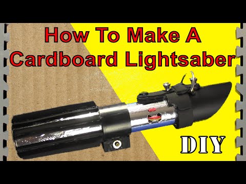 How to Make a Cardboard Lightsaber (VADER DIY!)