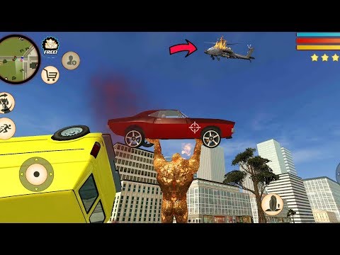 Stone Giant (Stone Giant Car Throw up on Helicopter) Stone Giant Fight on Army - Android Gameplay HD