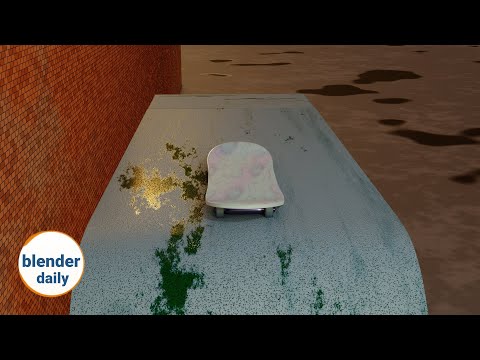 Using Sine function: The Skateboard | Blender Geonodes Daily, tip 79