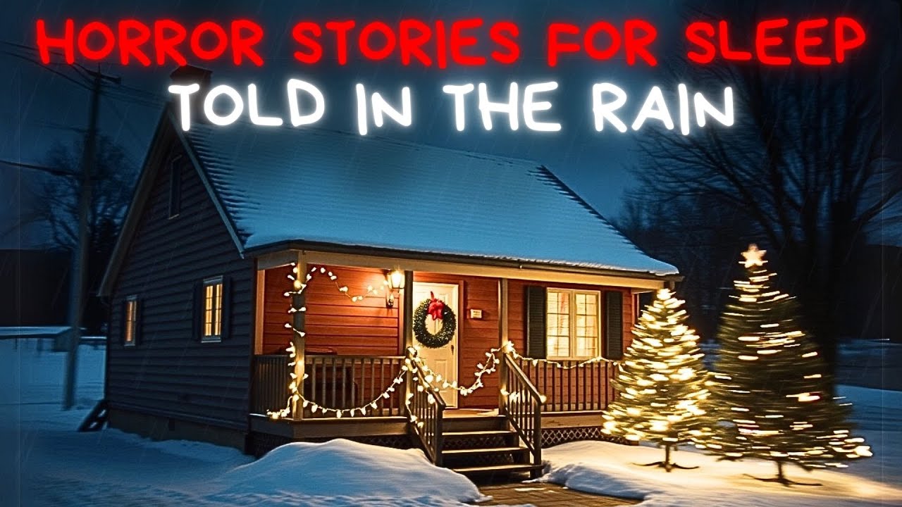 True Christmas Scary Stories for a Cold December | Rain Sounds | Black Screen