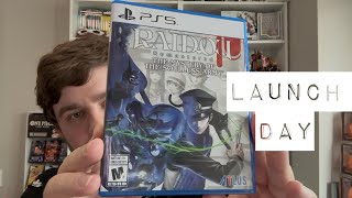 Raidou Remastered Launch Day + PS5 Unboxing