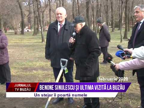 Benone Sinulescu si ultima vizită la Buzau