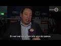 Vitesse-trainer Leonid Slutskiy en aanvoerder Bryan Linssen na de wedstrijd tegen PEC