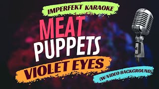 Meat Puppets karaoke - Violet Eyes (w/video background)
