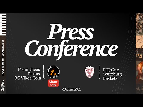 Promitheas Patras BC v FIT/One Würzburg Baskets - Press Conference | #BasketballCL 2024-25