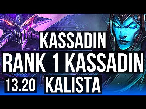 KASSADIN vs KALISTA (MID) | Rank 1 Kassadin, 8/2/12, 800+ games, Rank 21 | BR Challenger | 13.20
