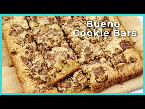 30 MINUTE Bueno Cookie Bars! (CHEWY & CRISPY)