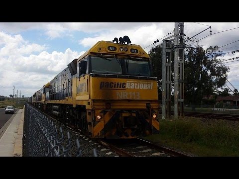 PACIFIC NATIONAL NR113/NR61/NR28 (IP) LEADS THERE TRAIN 6NY3 through minto