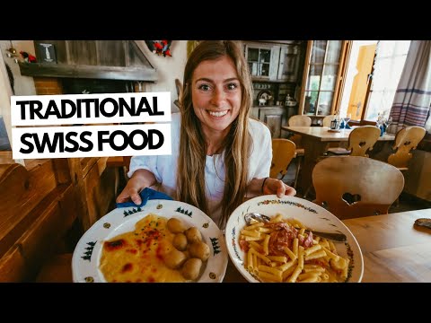 We Tried Traditional Swiss Food! Fondue, Raclette, Rösti, Älplermagronen(Swiss Mac & Cheese) + More!