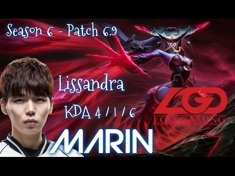 LGD MaRin LISSANDRA Mid vs Azir - Patch 6.9 KR | League of Legends