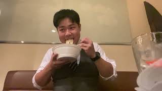 【元力士】はなまるうどんの冷やしぶっかけうどん中としゃけおにぎりを喰らう【出勤前】