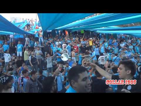 "VAS A MORIR, VAMO A QUEMAAA, BARRIO JARDIN..." Barra: Los Piratas Celestes de Alberdi &bull; Club: Belgrano