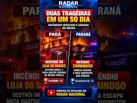 TRAGÉDIA E INCÊNDIO CRIMINOSO: 2 CASOS QUE CHOCARAM O BRASIL