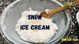 Snow Ice Cream | TheSciBuddies #snowicecream #ketosnowcream