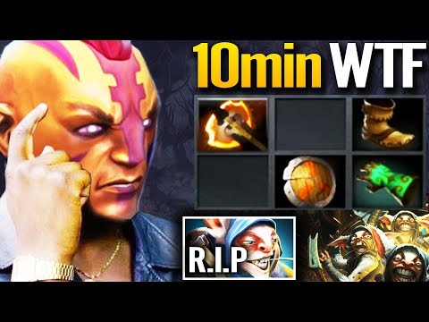 ANTI-MAGE World Fastest Farm 10 Min Battle Fury - 96% Counter Meepo Build Dota 2