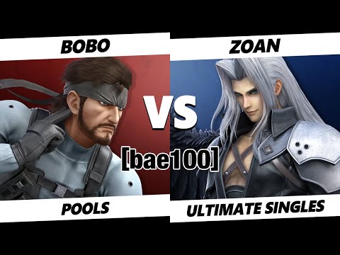 bae100 - Bobo (Snake) Vs. Zoan (Sephiroth) SSBU Ultimate Tournament