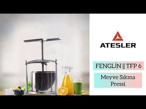 Fenglin || TFP 6 Alüminyum Paslanmaz Meyve Sıkma Presi 6 lt
