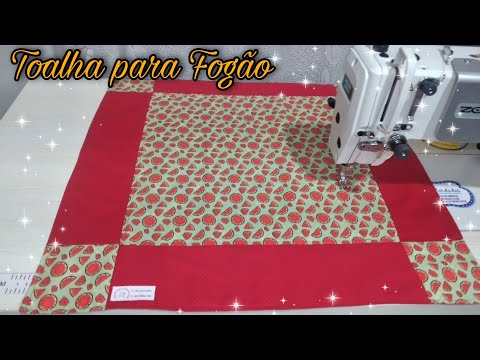 Toalha para o FOGÃO ou Toalha de CHÁ | Simples ,fácil  e VENDE MUITO /Stove or tea towel sells a lot