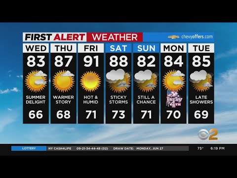 First Alert Forecast: CBS2 6/28 Evening Weather at 6PM