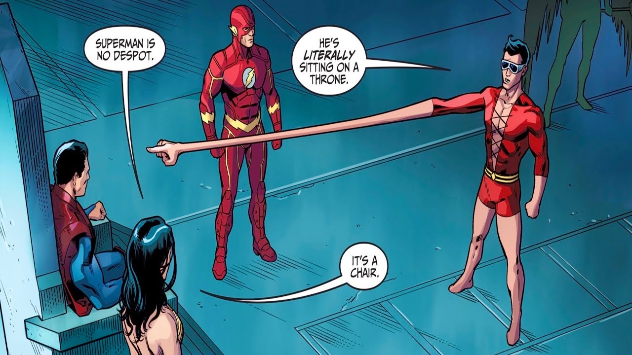 Plastic Man Terrifies The Justice League