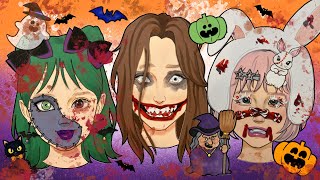 【paperdiy】【making】3人まとめてハロウィン仮装🎃#making
