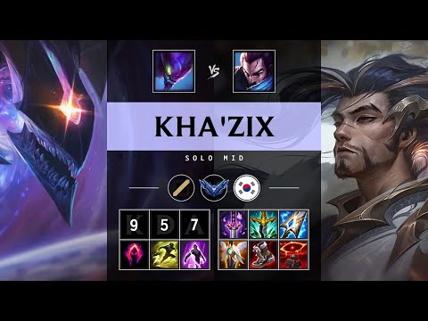 Kha'Zix Mid vs Yasuo - KR Diamond Patch 25.18