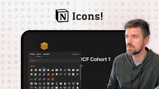 Updating page icons（00:00:45 - 00:01:26） - Notion's New Icons are Here!