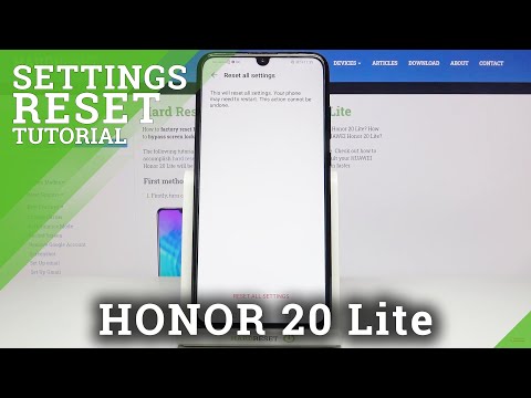 How to Reset All Settings on HUAWEI Honor 20 Lite – Restore Settings