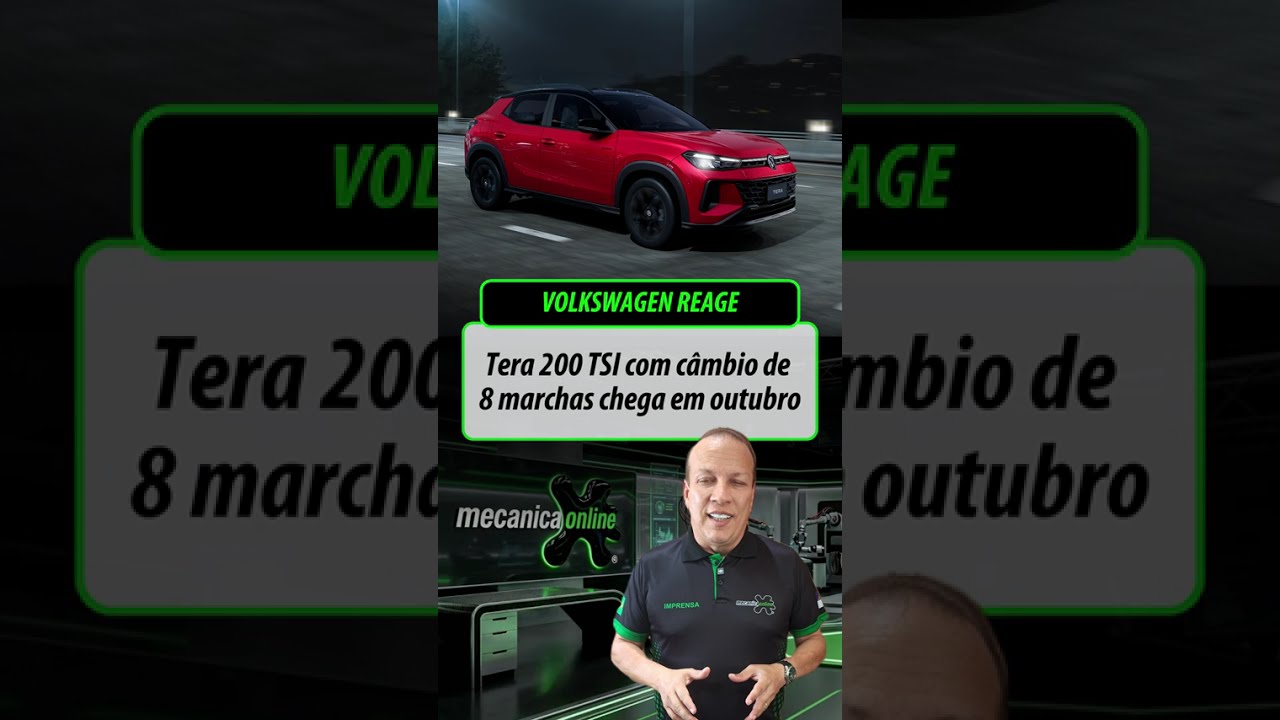 Volkswagen confirma Tera 200TSI com câmbio de 8 marchas