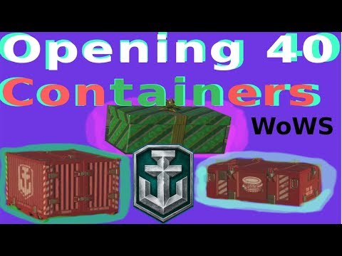 WoWS X40 CONTAINER OPENING