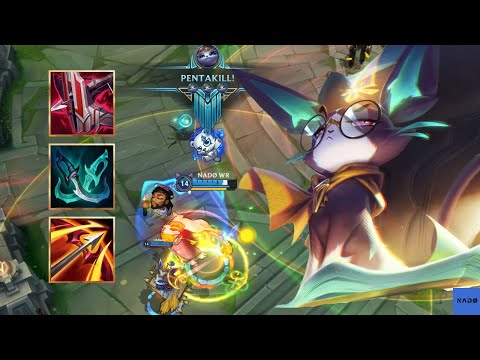 4 Yuumis buffing 1 AD Yuumi = PENTAKILL??? - Wild Rift - One for All