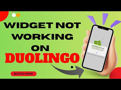Duolingo Widget Not Showing