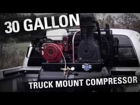 Industrial Air - 30 Gallon Truck Mount 2-Stage Air Compressor