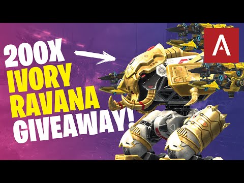 🔴 War Robots - NEW GIVEAWAY 200 IVORY RAVANA + Best Builds WR Live Gameplay
