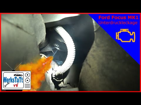 ►Ford Focus MK1◄ Unrunder Leerlauf, Unterdruckleckage suchen und beheben ◢WERKSTATT-TV◣
