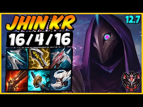 Jhin vs Kaisa ADC / KR Grandmaster / Patch 12.7 / Season 12 [ 16 / 4 / 16 ]