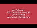 Ava Saltzgiver, 2021 Setter/DS, Jersey #2 Northern Lights