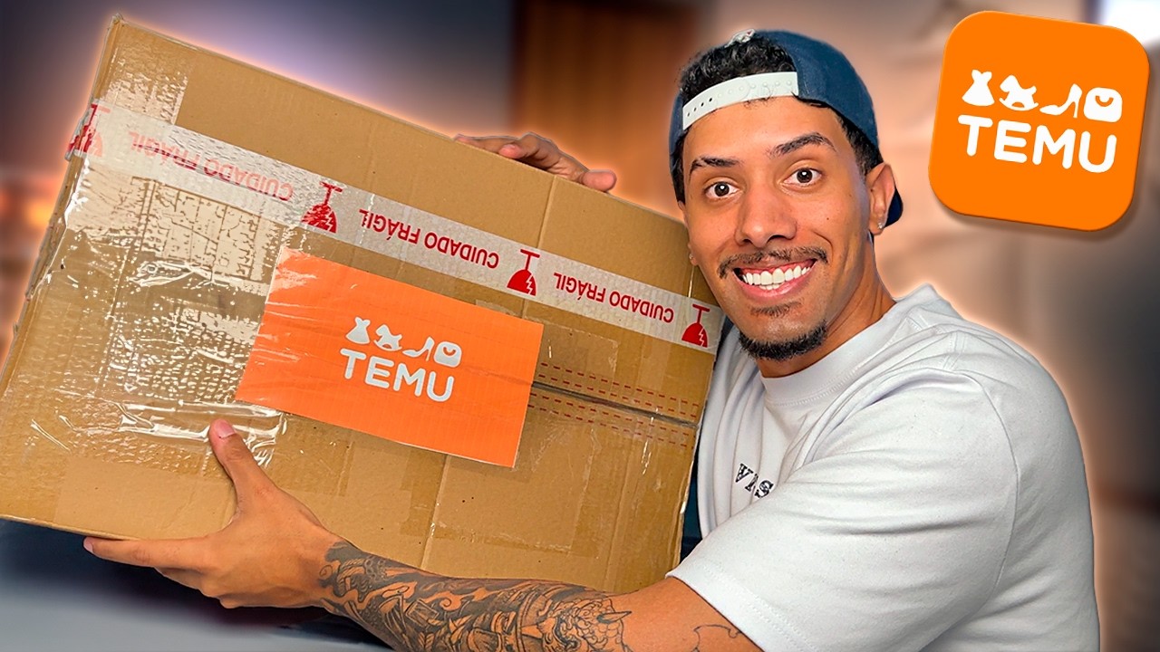 SUPER UNBOXING DE PRODUTOS DA TEMU, CHEGOU TUDO! MEIA HORA DE UNBOXING! 😎