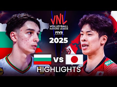 🇯🇵 JAPAN vs BULGARIA 🇧🇬 | HIGHLIGHTS | Men's VNL 2025