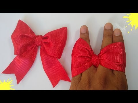 HOW TO MAKE BOWS WITH YOUR FINGERS SUPER FAST