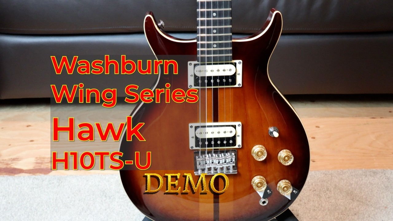Washburn Wing Series Hawk H10TS-U Demo | Tobacco Sunburst Electric Guitar - YouTube