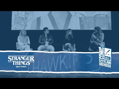 Stranger Things - Alec Utgoff, Grace Van Dien & Cara Buono  |  FULL Q & A  | Comic-Con Aberdeen 2023