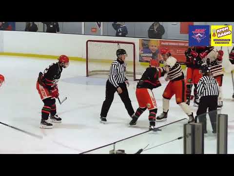 Alex Cole vs Ethan Lane NIHL 1 fight 13-12-25