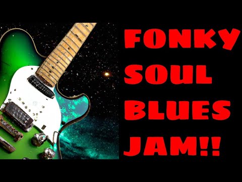 Super Funky Soul Blues Jam | Guitar Backing Track in D