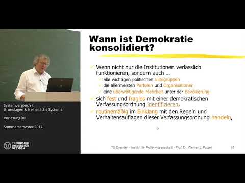 Staatlichkeit und Demokratien im Vergleich - 12/12 - Prof. Dr. Werner J. Patzelt